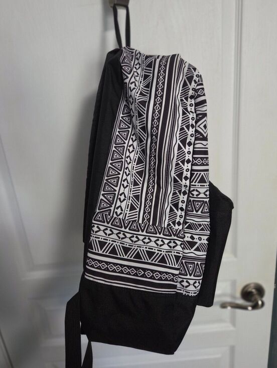 Jansport Superbreak Backpack Jazzy Geo Black White Aztec Black Label T60 G main image 4